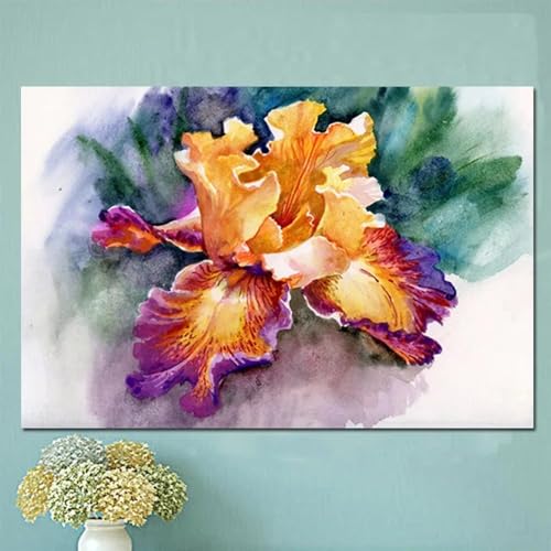Peinture murale moderne salon avec fleurs romantiques roses, grande affiche minimaliste 50x70