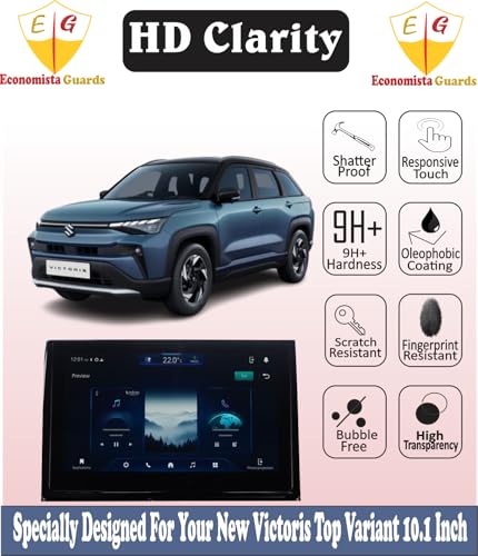 Image of Premium Screen Guard For MARUTI SUZUKI VICTORIS 2025+ || Zxi+ & Zxi+(O) || 10.1 Inch Touchscreen Infotainment Protector || Anti Scratch || Victoris Car Display Accessories