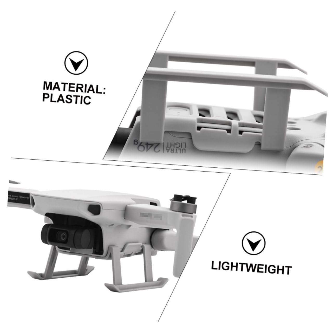 SUPVOX 1 Juego Protector Extendido Drones Mini Kit Accesorios de Seguridad Drones y Compacto Instalación y Almacenamiento Previene Arañazos Personas y Objetos