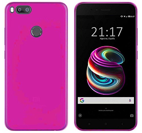 Todobarato24h Funda TPU Lisa Rosa Compatible con Xiaomi MI A1 MI 5X MI5X (5.5)