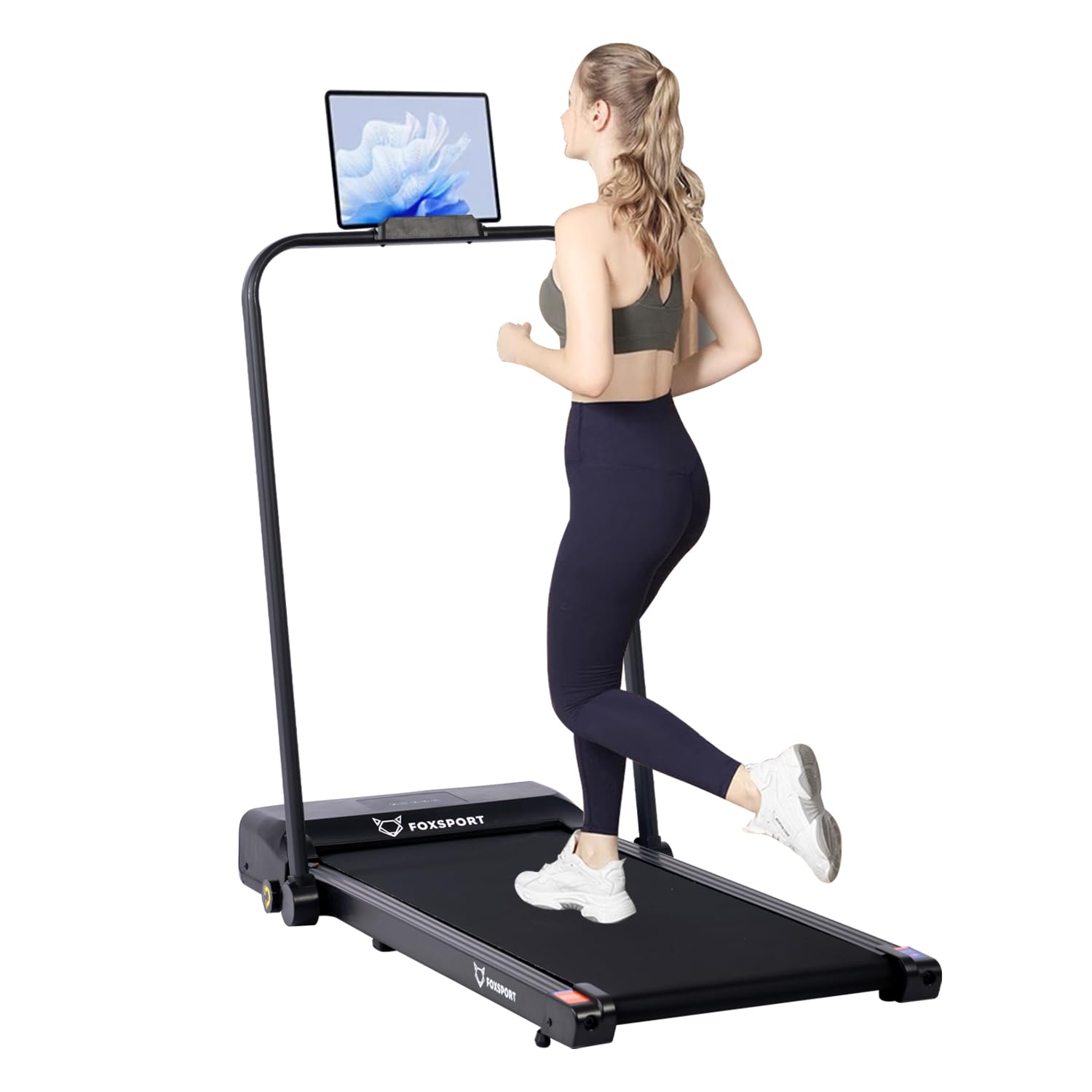 YPOO Tapis De Course Pliable Avec Inclinaison 6%, Moteur 2.5HP, 0.8-8km/h, Écran LCD Et APP – Charge 140kg