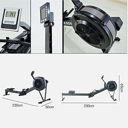 Image of Fitness Equipment Air Rowing Machine Home Use Foldable Resistance Adjustable Indoor Multi Functional Sports and Fitness Equipment Chain Drive System Super Smooth Slidewa