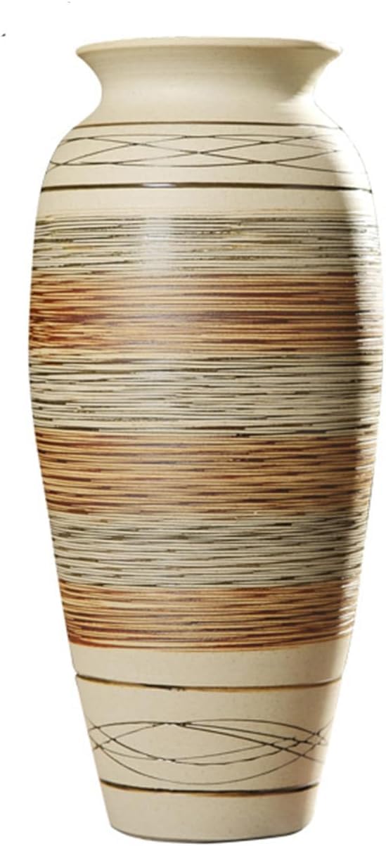 Vases à fleurs grands vases en céramique loup gris vase décoratif à large ouverture vintage