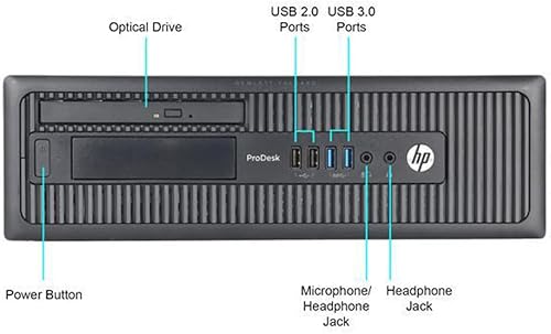 Miniatura 3 de HP Computadora de escritorio 600 G1 ProDesk de factor de forma pequeño SFF PC, Intel Quad Core i5 de hasta 3.60 GHz, disco duro RAM de 8 GB de 500