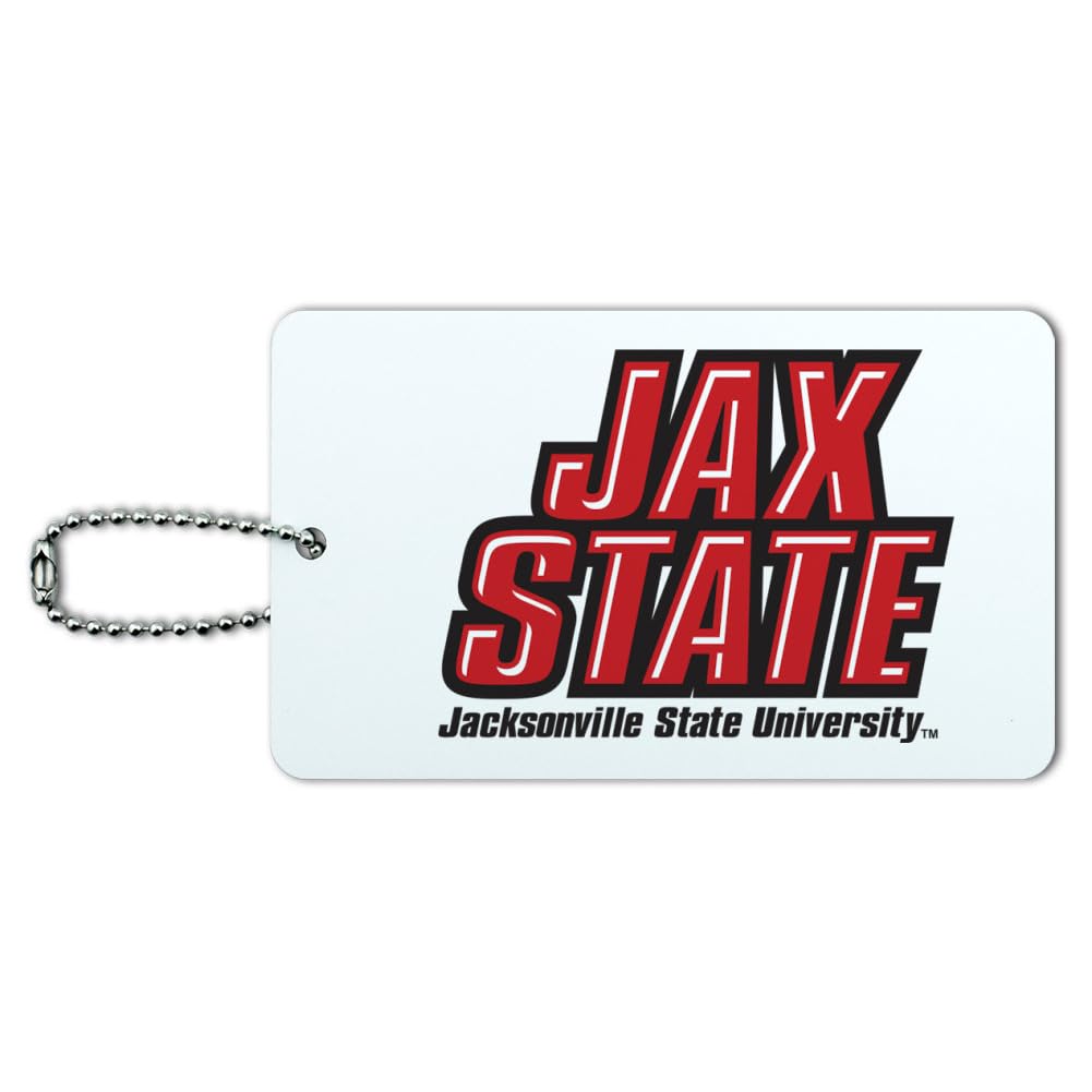 Graphics & More Jacksonville State University Primary Logo Luggage Card Suitcase Carry-On ID Tag