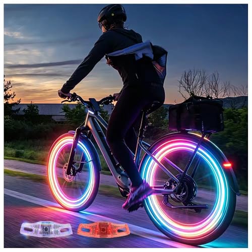 LED Rechargeable 9-Color Spoke Lights