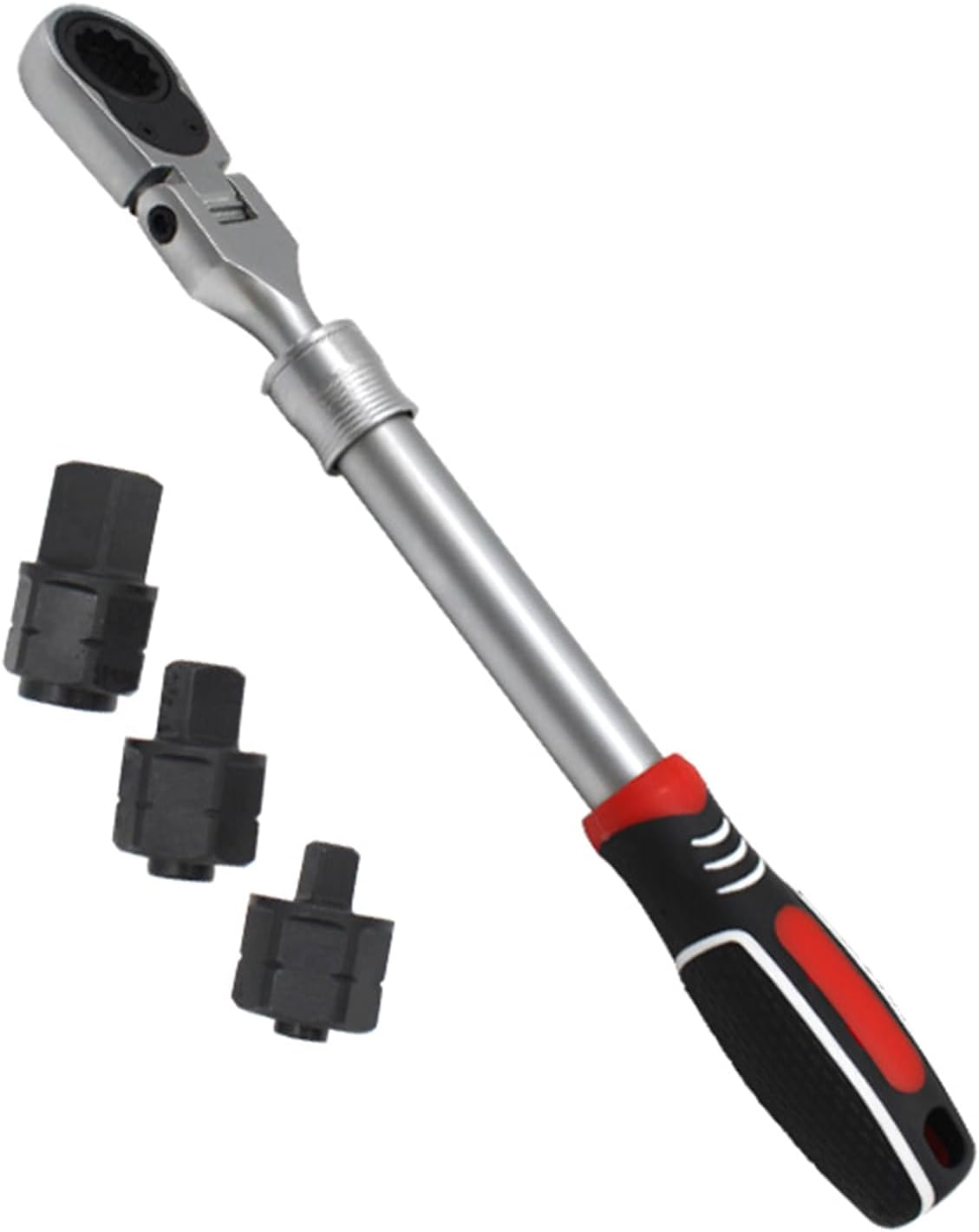 Extendable Ratcheting Wrench Tool 100Nm Torques Capacity Steel Adjustable Wrench for Mechanics Extendable Ratcheting Spanner Tool