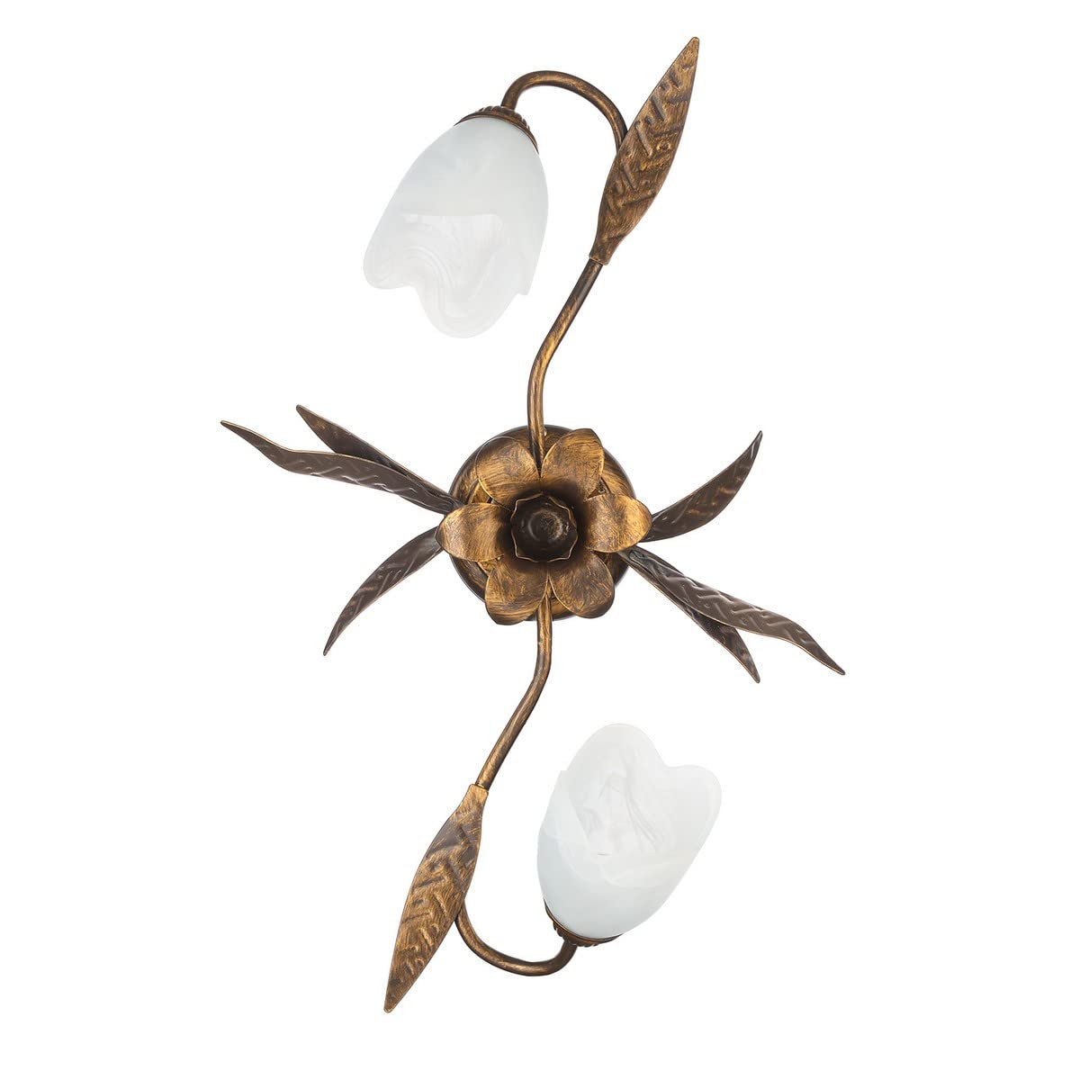 Onli Marrón Y Blanco 4240/Pl2 Aplique/Lámpara De Pared, 2 Luci