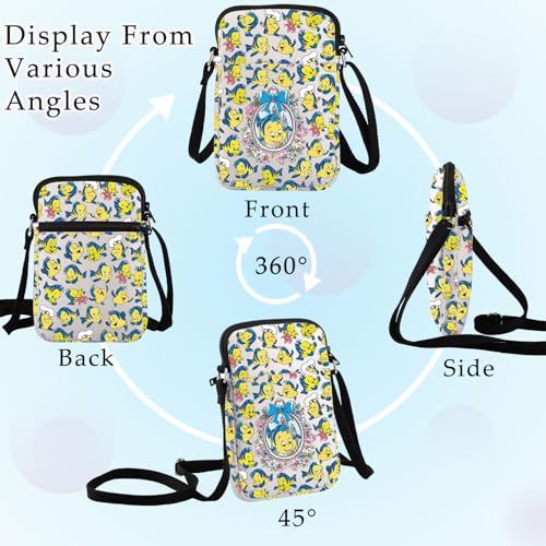 BWWKTOP Fish Flounder Crossbody Bag Flounder Fans Gifts Funny Fish Shoulder Bag Flounder Merchandise3