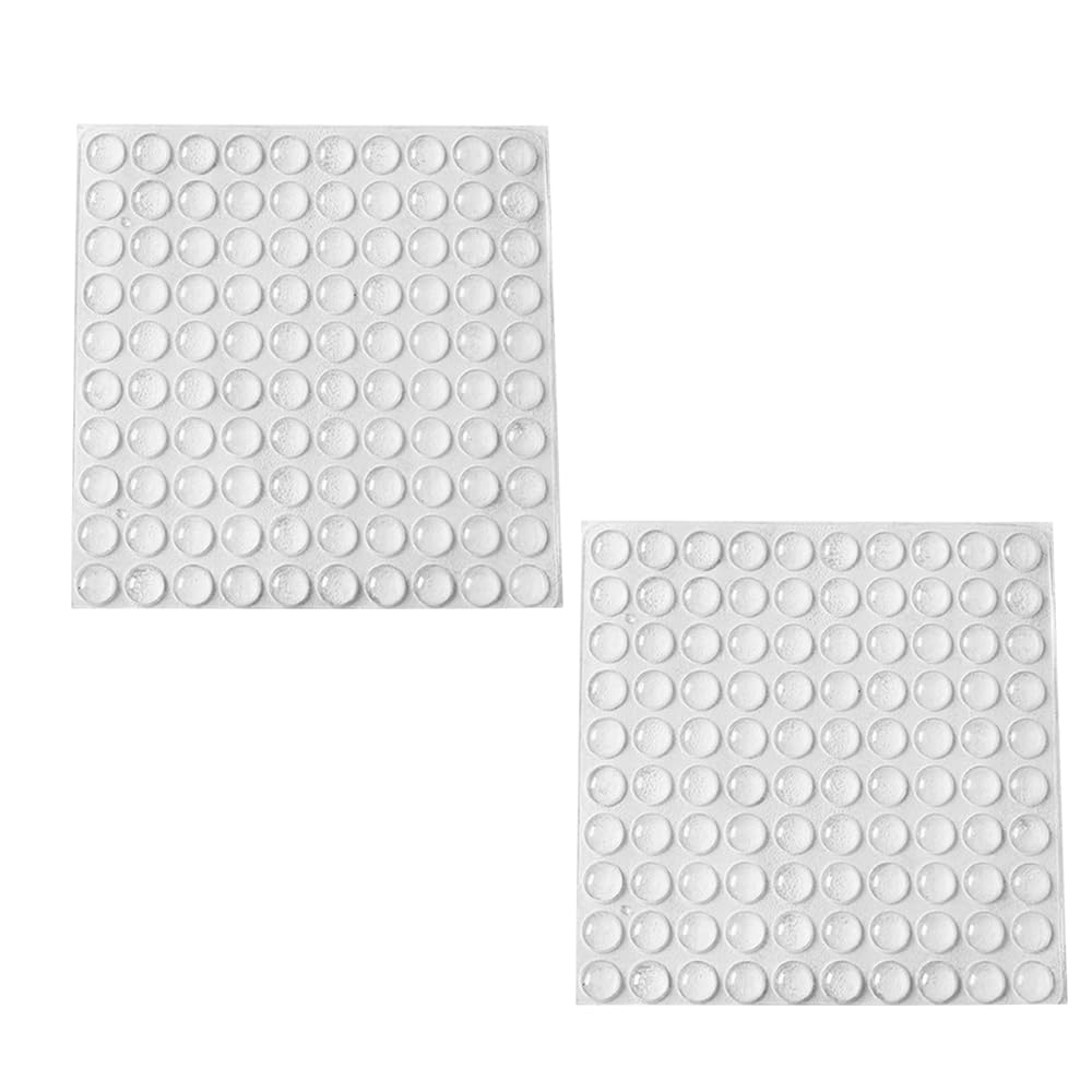 Aeuezxx Clear Rubber Bumper Pads, 200Pcs Self-Adhesive Pad, Transparent Protective Pads, Elastic Pads,For Doors, Windows, Cabinets, Drawers, And Notebooks