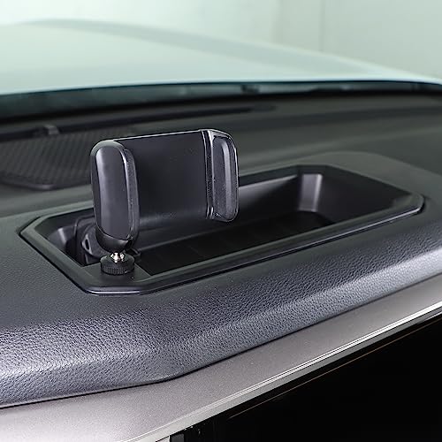 Fit for Toyota Tundra Sequoia 2022 2023 2024 Dashboard Storage Box,Dash Panel Tray Organizer,Console Storage Tray Organizer,Auto Interior Storage Accessories,1PCS,Black (ABS, A Mobile Phone Holder)