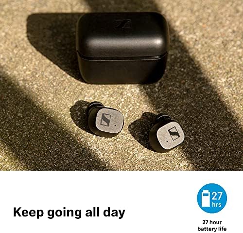 Sennheiser CX True Wireless Earbuds - Bluetooth In-Ear Headphones for Music and Calls with Passive Noise Cancellation, Customizable Touch Controls, Bass Boost, IPX4 and 27-hour Battery Life, White