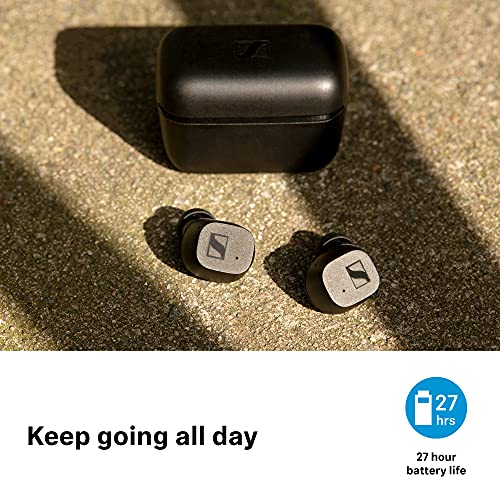 Sennheiser Cx True Wireless Earbuds - Bluetooth In-Ear Headphones For Music And Calls With Passive Noise Cancellation, Customizable Touch Controls, Bass Boost, Ipx4 And 27-Hour Battery Life, Black #TOP2