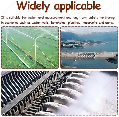 Portable Electronic Water Level Meter with Stainless Steel Probe, Indicator Light & Peak Display for Accurate 20m Well, Borehole & Reservoir Measurement