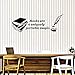 Produktbild Pbldb 55X20 Cm Vinyl Wandtattoo Bücher Zitieren Feder Bibliothek Bookworm Lesesaal Aufkleber Removable Kunstwand Für Klassenzimmer
