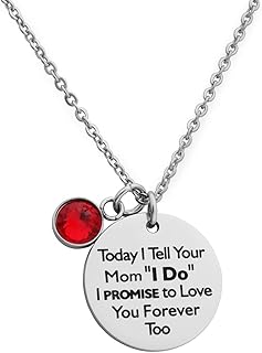 Stepdaughter Necklace Today I Tell Your Mom/Dad I Do Wedding Day Gift for Future Stepdaughter from Stepdad Stepmom