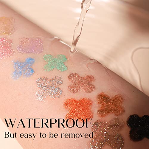 Young Vision Liquid Glitter Eyeshadow Set, Metallic & Shimmer & Glow Shades,Quick-Drying, Waterproof, Non-Sticky,0.17 Fl Oz #TOP3