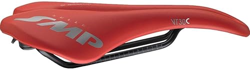 Selle SMP VT30 - Sillín de carbono rojo, 6.102in