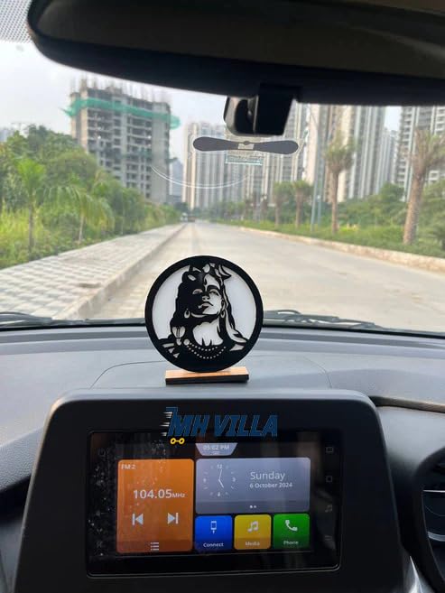 Image of Car Dashboard God Idol - Elegant God Idols for Car Dashboard, Decorative God Statues for Vehicle Interior, Divine Presence Figurines, Enhancing Spiritual Ambience - Adiyogi