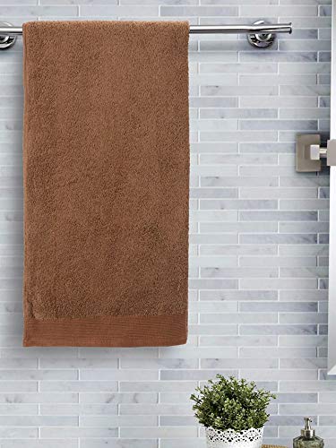 Extra Large Egyptian Cotton Bath Towel 900 GSM Soft Fabrics (Pack of 1, Brown) (Size) (40 X 60) inches.