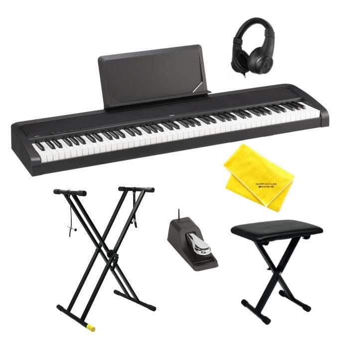 Amazon | 【すぐに使えるペダル&ヘッドホン付きセット】 キーボード 