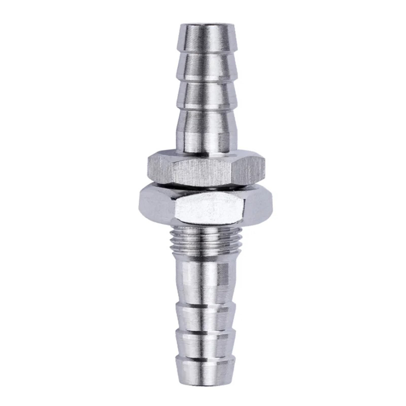 AARTERZZA 12mm Hose Barb OD 304 Stainless Steel Bulkhead Straight Hex Union Pipe Fitting Connector