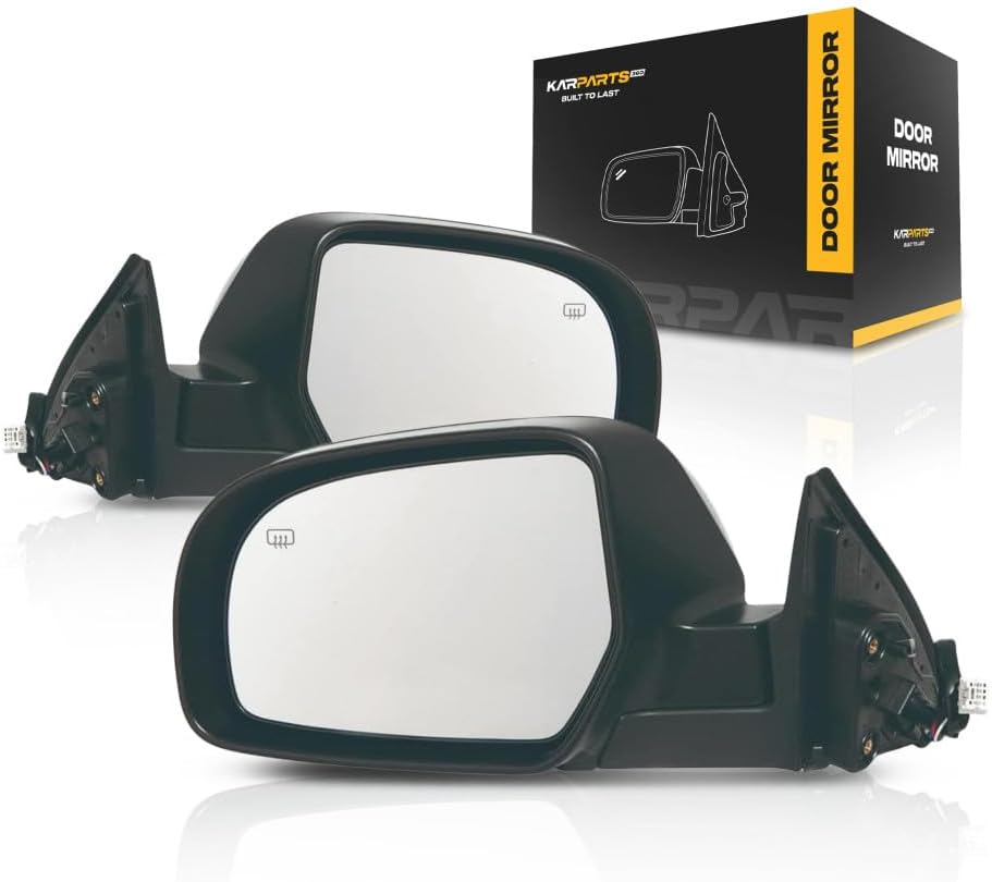 For Subaru Outback 2012 2013 2014 Door Mirror Passenger Side | Power | Heated | Textured | Replacement For 91036AJ14B, 91054AJ14A | SU1321138