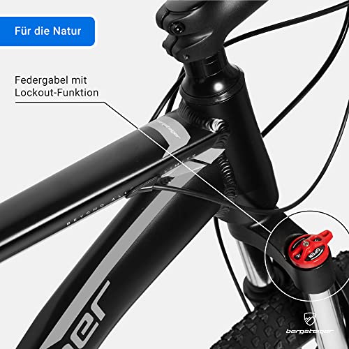 Bergsteiger Makalu 26 Zoll Mountainbike – Aluminium, Hardtail, 21 Gang-Schaltung
