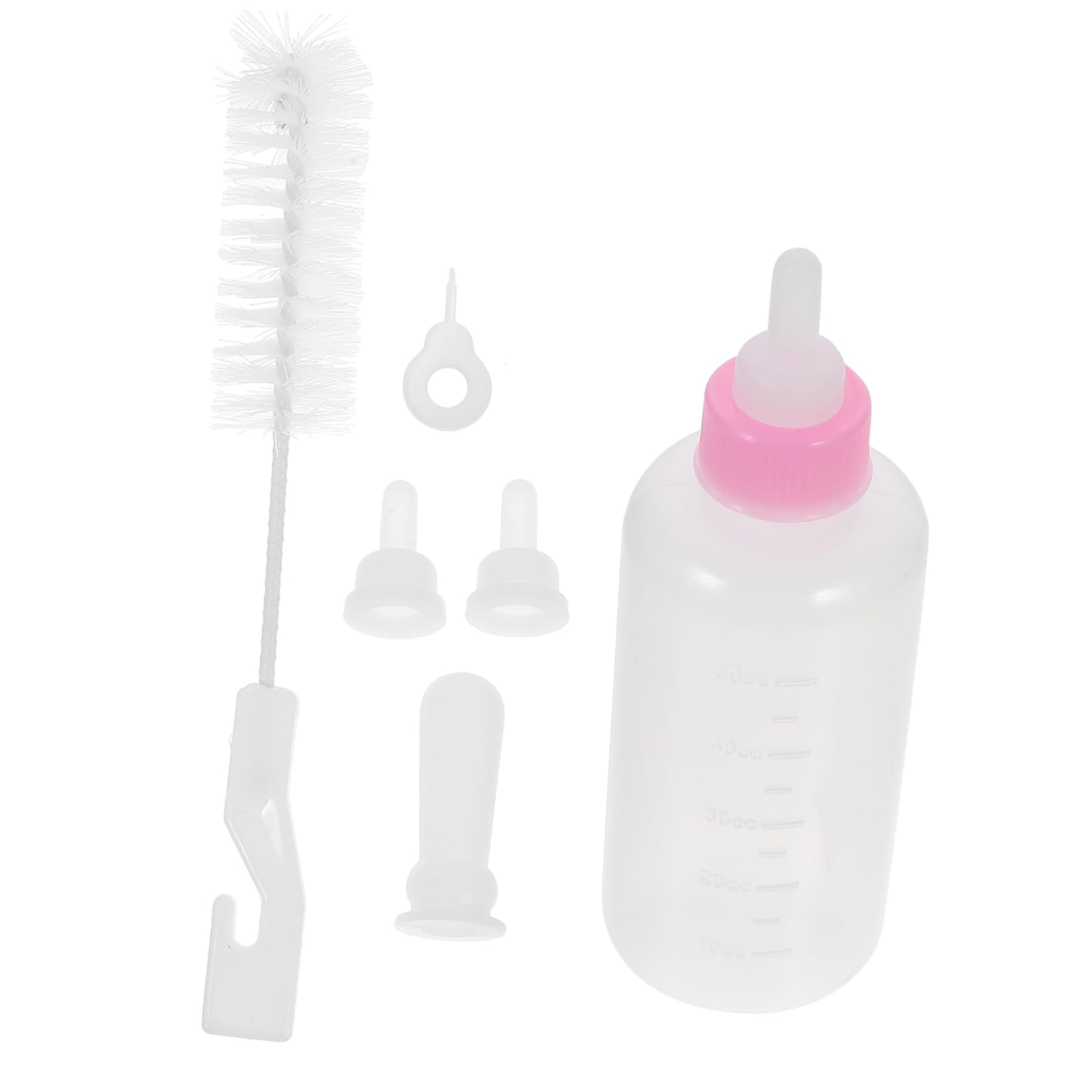 BELLIFFY Kitten Puppy Nursing Bottles Set 6pc Pet Bottle Feeding Kit for Household Pets