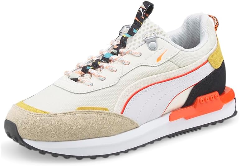 PUMA Kids Girls City Rider Hc Lace Up Sneakers Shoes Casual - Beige 4 Big Kid Putty/Pristine/Bamboo image 2 of 6 B09T9XJ1R4