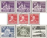 Schweden Prophila Collection Schweden 306-307A,Dl,Dr,308A-310A (kompl.Ausg.) postfrisch ** MNH 1944 Schwedische Flotte (I) (Briefmarken für Sammler) Seefahrt/Schiffe