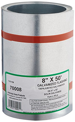 AMERIMAX HOME PRODUCTS  70008 8-Inch x 50-Feet Galvanized Flashing