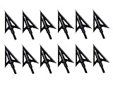 alupfeile spine  Toparchery Pfeilspitzen Jagdspitzen: 12er Pfeilspitzen 3D Pfeilspitzen Jagdpfeilspitzen Broadhead für Carbonpfeile, Armbrust, Alupfeile und Fiberglaspfeile beim Bogenschießen (114 Grains)