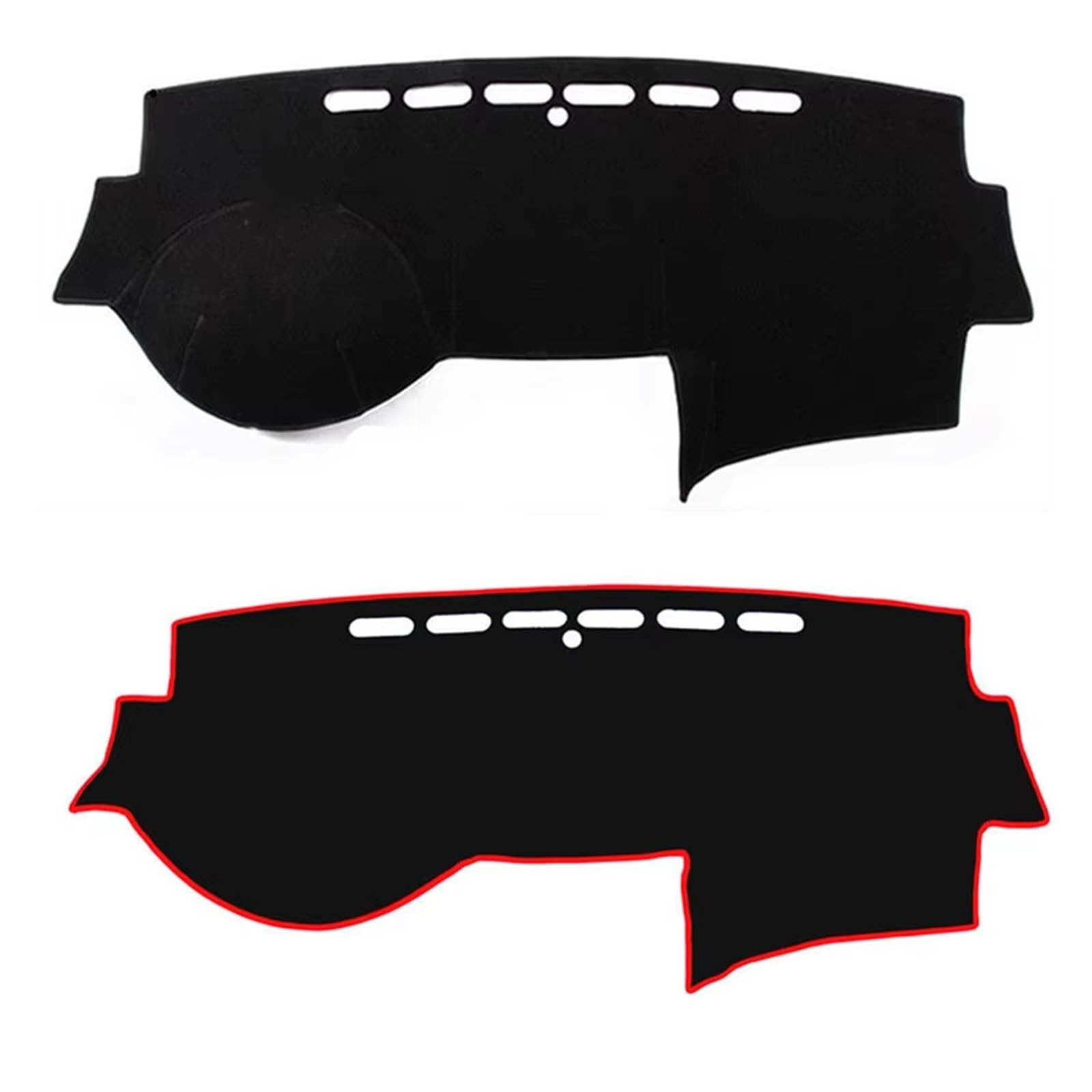 Center Konsole Für Accord 7th Euro R Für Acura TSX Coupe 2003-2007 Armaturenbrett Abdeckung Matte Pad Dash Sonnenschutzdach Teppich Armaturenbrett Matte Interior | Black(Red Edge)RHD