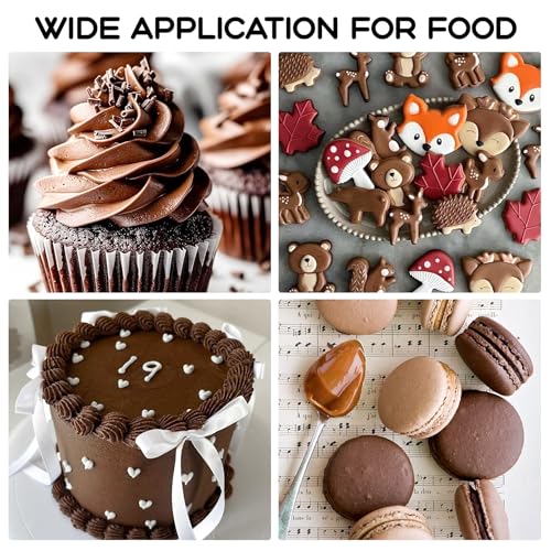 Image of Brown Gel Food Coloring - 4.5 oz Professional Grade Concentrated Food Dye, Gel Based Coloring for Icing, Baking, Cake Decorating & Cookies