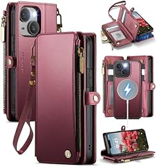 (Detachable with Magsafe)-Wine Red