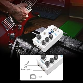 Jemora Distortion/Overdrive Guitare Pédale d’effet 4 Commutateur de Mode Volume/Tone/Contrôles d’Entraînement Compact Portable Digital Overdrive Guitare Effecteur Processeur d’effet pour Guitare - Les Beatles, Paul McCartney, John Lennon, RIngo Starr, George Harrison Jemora Distortion/Overdrive Guitare Pédale d'effet 4 Commutateur de Mode Volume/Tone/Contrôles d'Entraînement Compact Portable Digital Overdrive Guitare Effecteur Processeur d'effet pour Guitare – Image 3