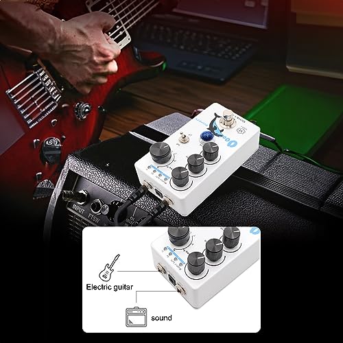 Jemora Distortion/Overdrive Guitare Pédale d’effet 4 Commutateur de Mode Volume/Tone/Contrôles d’Entraînement Compact Portable Digital Overdrive Guitare Effecteur Processeur d’effet pour Guitare - Les Beatles, Paul McCartney, John Lennon, RIngo Starr, George Harrison Jemora Distortion/Overdrive Guitare Pédale d'effet 4 Commutateur de Mode Volume/Tone/Contrôles d'Entraînement Compact Portable Digital Overdrive Guitare Effecteur Processeur d'effet pour Guitare – Image 4