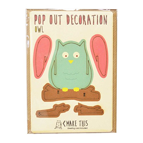 Gufo compleanno auguri pop out - , nipote, figlia