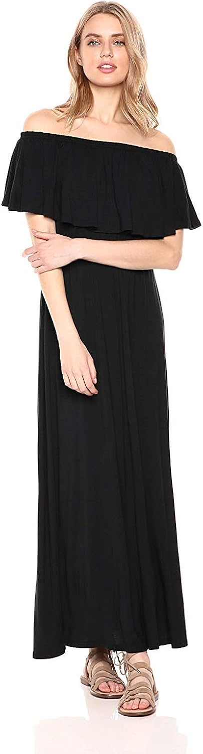 28 Palms Women's Off Shoulder Maxi Dress