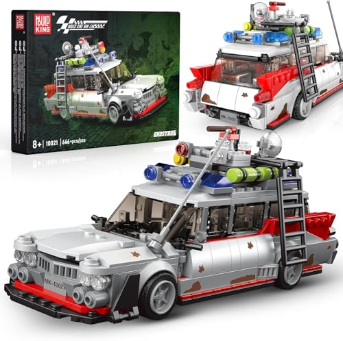 Mould King Ghost Car ECTO-1 Building Sets for adults Creative Detailed Replica Model Kits Birthday Gifts for Collectors 636PCS