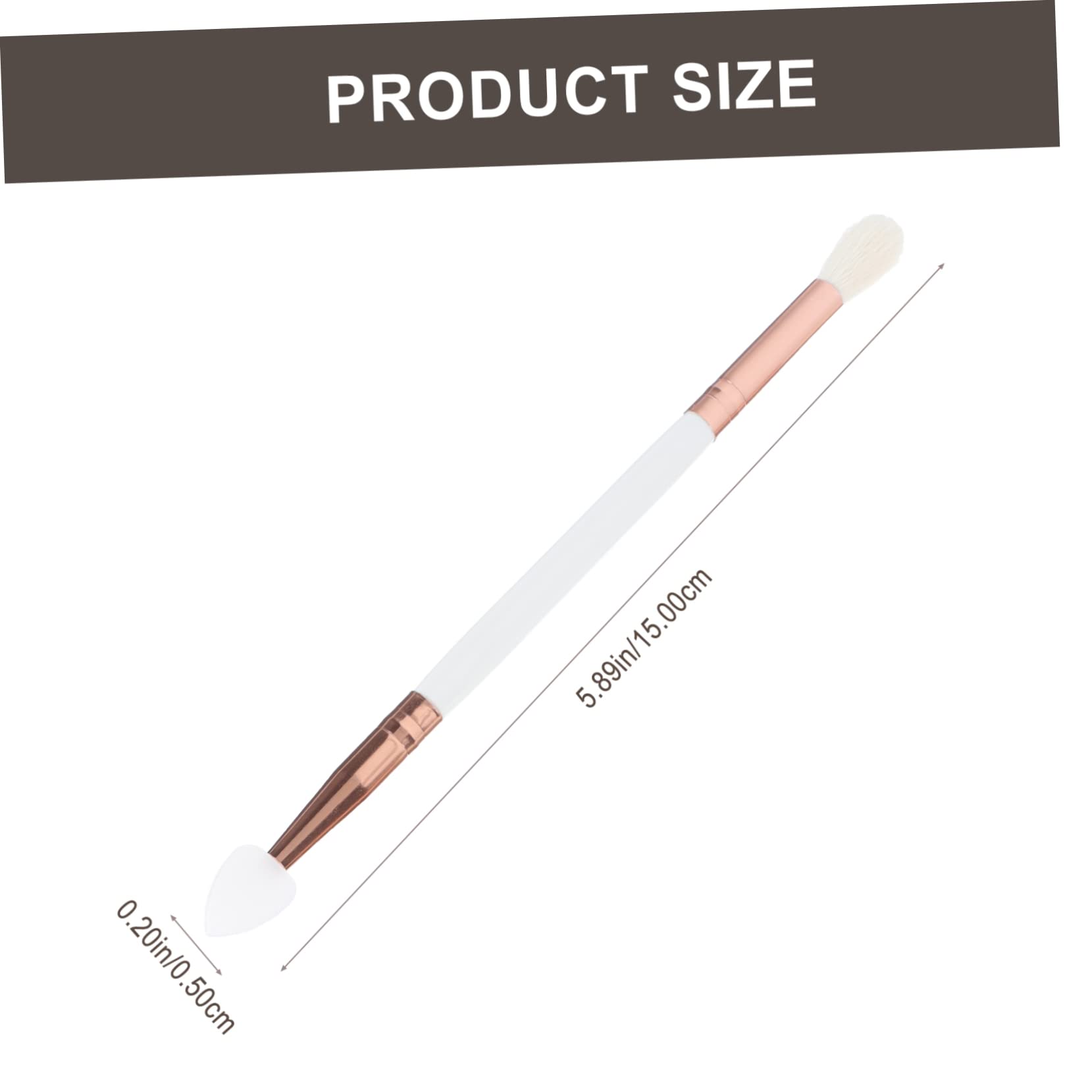 MERRYHAPY Silicone Head Eyeshadow Brush Tool Makeup Tool for Eye Makeup Practice