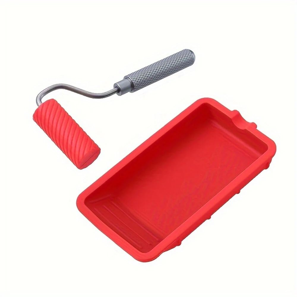 Silicone Glue Roller and Tray Carpenter Woodworking Glue Applicator Kit