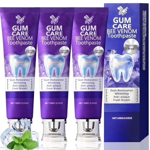 3 Dentifricio, Dentifricio Sbiancante Naturale, Sbiancante per Denti, Dentifricio Sbiancante, Rimuove le Macchie, per Uomini e Donne