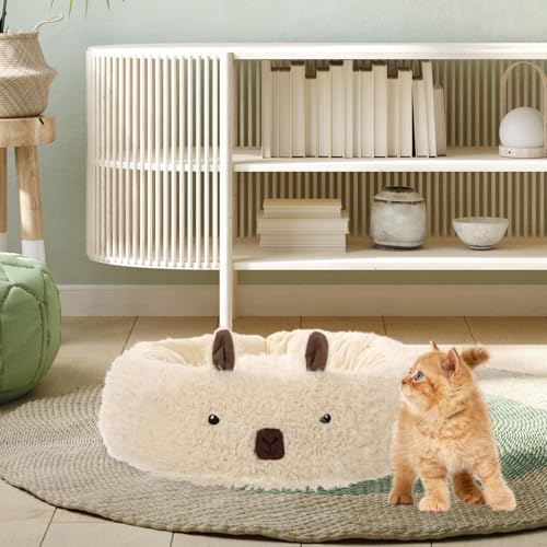 Lit plancher chat anti-dérapant en mousse et coton PP isolant