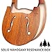 Lyre Harp, Lotkey 16 Metal Strings Iron Saddle Mahogany Lyre Harp with Tunning Wrench, Extract Strings, Manual and Gig Bag
