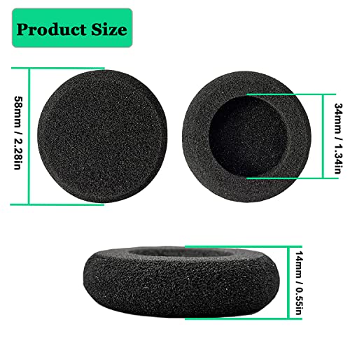 Ear Cushions For Plantronics Headset Ear Pads Replacement Foam Earpads Designed For Plantronics Hw251N Hw261N Hw510 Hw520 Blackwire C320 3210 3220 3320 Jabra Pro 920 Biz 2300 Gn2000 Headphone (4 Pack) #TOP3