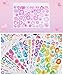 DAPUTOU 2300PCS Scrapbook Stickers Cute Butterfly Stars Heart Stickers Self Adhesive Korean Bows Ribbons Stickers Book for Kids Girls Boys Aesthetic Craft Scrapbooking Junk Journal Diary 50-Page