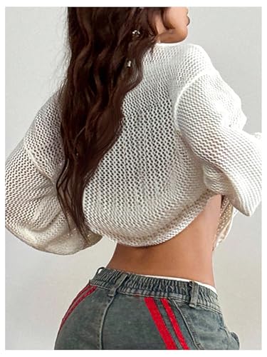 Image of Verdusa Women's Y2k Crochet Tops Jersey Shirts Graphic Going Out Summer Outfits Oversized Streetwear