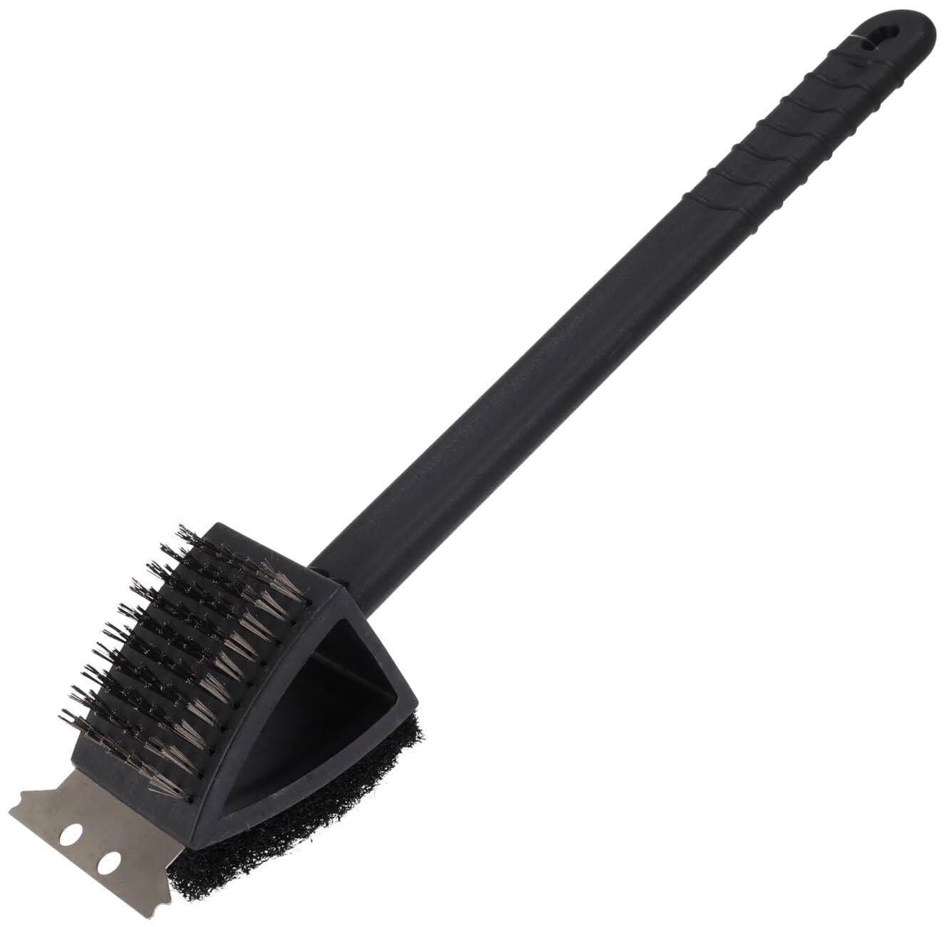 Muddy Hands 3 In 1 Bbq Cleaning Tool With Scrubber, Metal Scraper & Bristles - Barbecue Cleaner